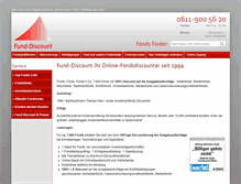 Tablet Screenshot of fund-discount.de
